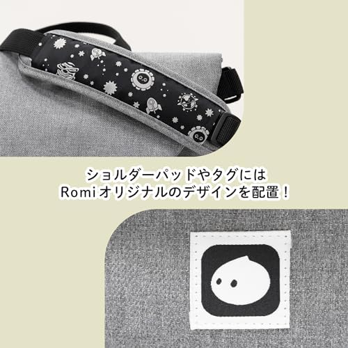 Amazon.co.jp: [Romi] おでかけショルダーバッグ (グレー) : ファッション